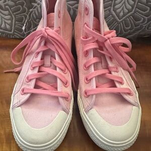 adidas Pink Canvas High-Tops